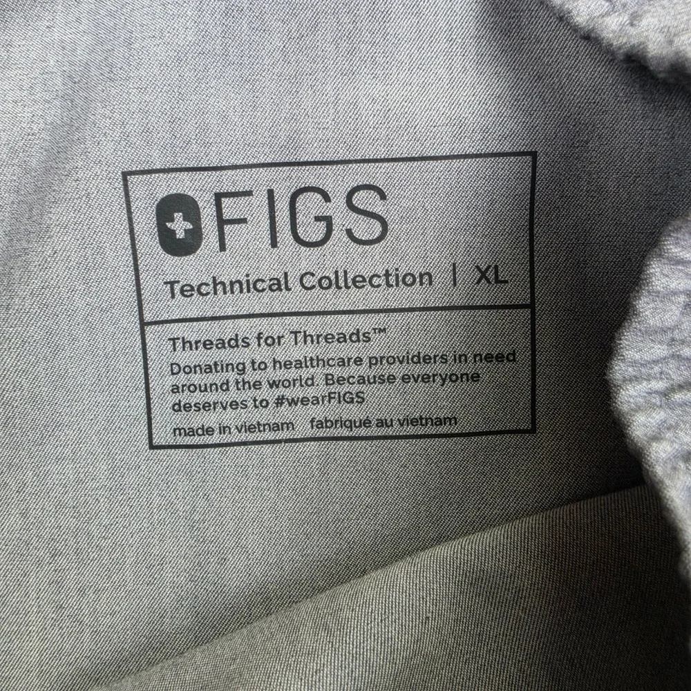 FIGS Tansen Jogger Scrub Pants Men's XL Gray MXXSW2004 Technical Collection